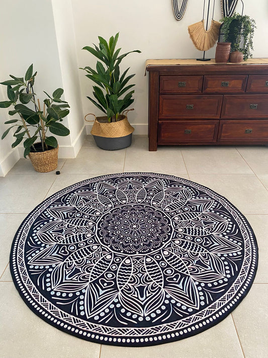 Mystic Mandala Round Rug