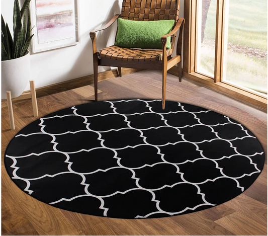 Midnight Mosaic Round Rug
